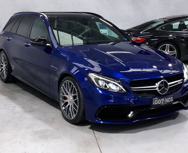 Navy Mercedes-AMG paint correction